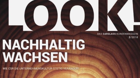 Dunkle Titelseite eines Magazines names Look
