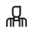 Ein schwarzes Icon eines Mannes