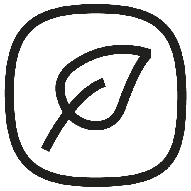 Blatt in einem Kreis