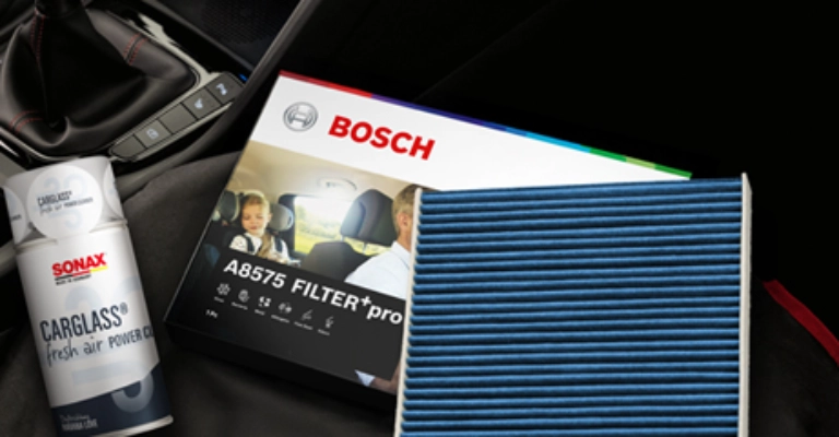 Innenraumfilter kostenfrei bei Carglass<sup>®</sup> checken oder direkt Filterwechseln lassen. Für bessere Sicht und mehr Lufthygiene.